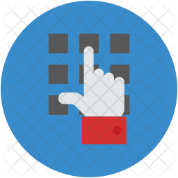 Enter code Icon - Download in Flat Style