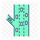 Entering highway from ramp  Icon