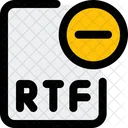 RTF Datei Entfernen Datei Entfernen Datei Loschen Symbol