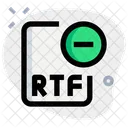 RTF-Datei entfernen  Symbol