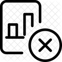 Balkendiagrammpapier Entfernen Symbol