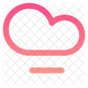 Programmierung Cloud Entfernen Cloud Netzwerk Internet Subtrahieren Minus Server Entfernen Symbol