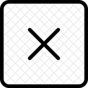 Quadrat Entfernen Entfernen Abbrechen Symbol