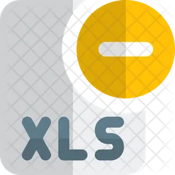 Xls-Datei entfernen  Symbol