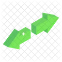 Entgegengesetzte Pfeile  Symbol
