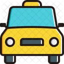 Entgegenkommendes Taxi  Symbol