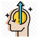 Enthusiastische Denkweise  Symbol