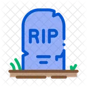 Halloween RIP Lapida Sepulcral Icono