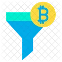 Tri Du Bitcoin Entonnoir Bitcoin Filtre Bitcoin Icône