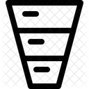 Inverse Entonnoir Diagramme Icône