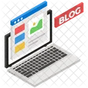 Blogs Web Contenido Revista Icono