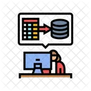 Entrada De Datos Administrativa Icono