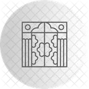 Entrance Museum Entry Cultural Gateway Icon