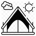 Lona Viagem Acampamento Ícone