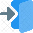 Entrar Porta Interface Ícone