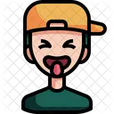 Entrecerrar Los Ojos Emoji Emoticon Icono