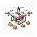 Drone Entrega Envio Icono