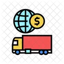 Camion Internacional Transporte Icono