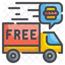 Entrega Gratuita Camion De Reparto Envio Icono