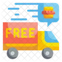 Entrega Gratuita Camion De Reparto Envio Icono