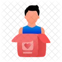 Entrega Sorpresa De San Valentin Paquete Icono