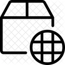 Entrega Mundial Globo De Caja Paquete Mundial Icono