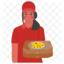 Entregadora De Pizza Entregadora Entregadora De Pizza Icon