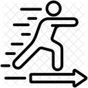 Hacer Ejercicio Trotar Correr Icono