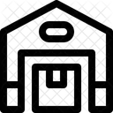 Entrepot Logistique Stockage Icône