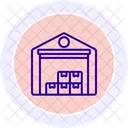 Icone De Ligne Dentrepot Icon