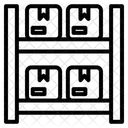 Rayonnage Dentrepot Stock Cartons Icon