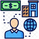 Entrepreneur Commercial Investisseur Icône