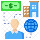 Entrepreneur Commercial Investisseur Icône