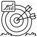 Croissance Cible Entreprise Icône