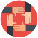 Affaires Cooperation Main Icône