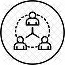 Entreprise Reseau Equipe Icône