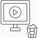 Entretenimento Thinline Icone Ícone