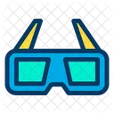 D Gafas D Vidrio Icono