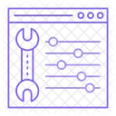 Page Web Controle Reglage Icône