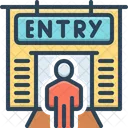 Entries Entrance Penetration Icon