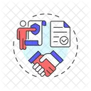 Entry And Contracting  Icon