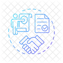 Entry And Contracting  Icon
