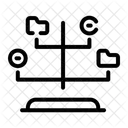 Entscheidungsbaum Struktur Vernetzung Symbol