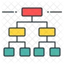 Entscheidungsbaum Stammbaum Hierarchie Symbol