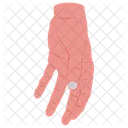 Entspannte Hand Offene Faust Offene Hand Symbol