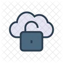 Entsperren Cloud Server Symbol