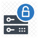 Entsperren Server Datenbank Symbol