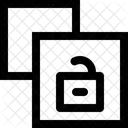Entsperren Unsichern Kopieren Symbol