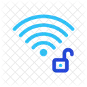 Entsperren Drahtlos Signal Symbol