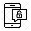 Entsperren Nachricht Handy Symbol